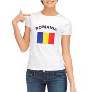 Wit dames t-shirt Roemenie XL  -