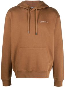 Jacquemus hoodie Le Sweatshirt Brodé - Marron