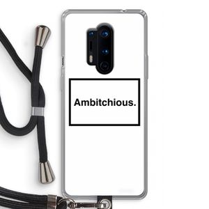Ambitchious: OnePlus 8 Pro Transparant Hoesje met koord