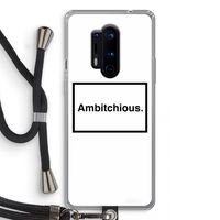 Ambitchious: OnePlus 8 Pro Transparant Hoesje met koord