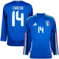 Italië Shirt Thuis 2024-2025 (Lange Mouwen) + Chiesa 14