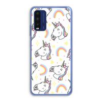 Rainbow Unicorn: Xiaomi Redmi 9T Transparant Hoesje