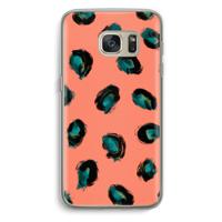Pink Cheetah: Samsung Galaxy S7 Transparant Hoesje - thumbnail