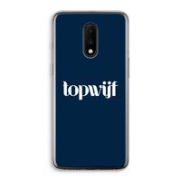 Topwijf Navy: OnePlus 7 Transparant Hoesje