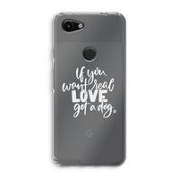 Partner in crime: Google Pixel 3a Transparant Hoesje