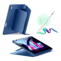 iPad Air 13" (M3) 2025 Bundle Flip Magnetic Case with Geo Digital Pencil - Navy Blue