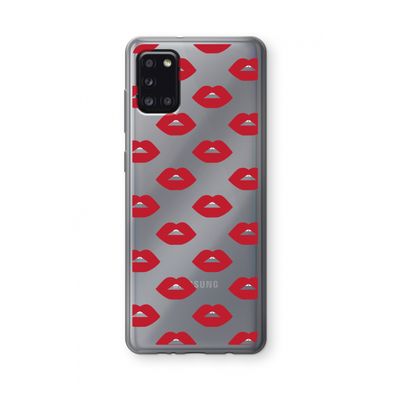 Lips: Samsung Galaxy A31 Transparant Hoesje