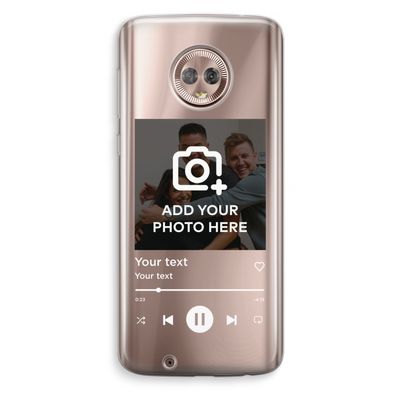 Music Player: Motorola Moto G6 Transparant Hoesje