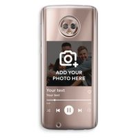 Music Player: Motorola Moto G6 Transparant Hoesje