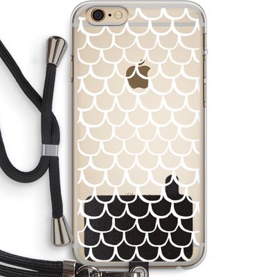 Dakpannetjes: iPhone 6 PLUS / 6S PLUS Transparant Hoesje met koord