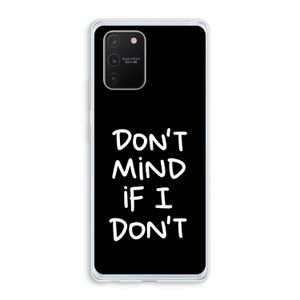 Don't Mind: Samsung Galaxy S10 Lite Transparant Hoesje
