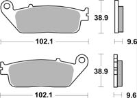 BREMBO Remblokken, voor de moto, Road Gesinterd Metaal 07HO41LA