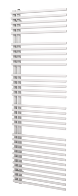 Vipera Nevada enkele handdoekradiator 60 x 180 cm elektrische verwarming mat wit zijaansluiting 970W, weerstand inbegrepen