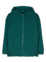 Emporio Armani Kids hoodie zippé à logo imprimé - Vert - thumbnail