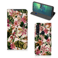 Motorola G8 Plus Smart Cover Flowers