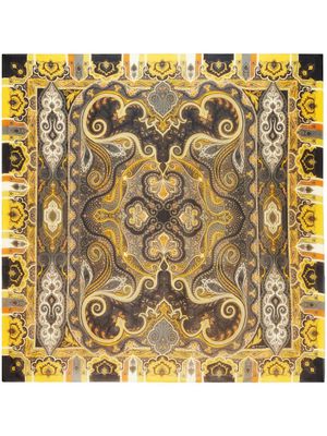 ETRO châle en soie à imprimé cachemire - Jaune