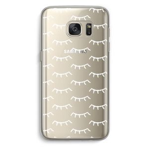 Wimpers: Samsung Galaxy S7 Transparant Hoesje