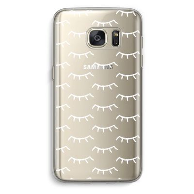 Wimpers: Samsung Galaxy S7 Transparant Hoesje