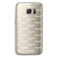 Wimpers: Samsung Galaxy S7 Transparant Hoesje