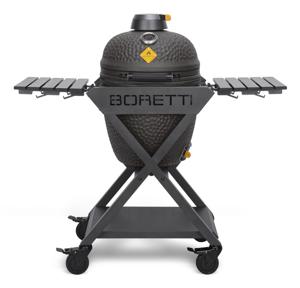 Boretti Ceramica Medium Kamado-barbecue/grill Verrijdbaar Houtskool (brandstof) Grijs