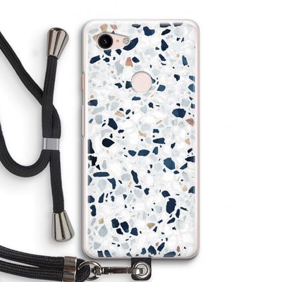 Terrazzo N°1: Pixel 3 Transparant Hoesje met koord