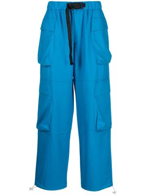 Bonsai pantalon cargo à sangle à boucle - Bleu