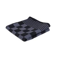 Wecoline Weco theedoek geblokt zwart 70x70cm (6 stuks)