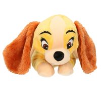 Bruine Disney Lady hond knuffels 25 cm knuffeldieren - Knuffeldier - thumbnail