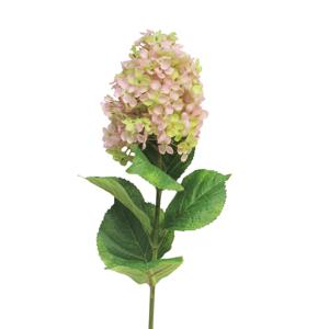 Bellatio Design Kunstbloem Pluimhortensia/hydrangea XL - 85 cm - lichtroze - kunst zijdebloem   -