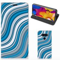 LG V40 Thinq | Hoesje met Magneet | Waves Blue
