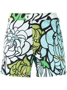 TOM FORD short de bain à fleurs - Bleu