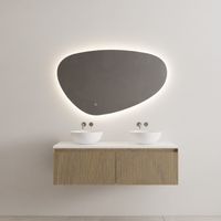 Onderkast Gliss Design Timotheus 120 CM 2 laden Incl Topplaat Ash Grey - thumbnail