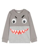 Stella McCartney Kids sweat à imprimé requin - Gris