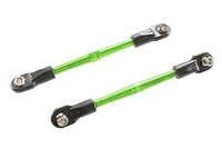 Traxxas Turnbuckles, aluminum (green-anodized), toe links, 59mm (2) (assembled with rod ends & hollow balls) (fits rustler) (TRX-3139G)