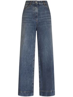ETRO jean évasé à taille haute - Bleu