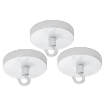 Ophang haak magneet - 3x - metaal - Dia 4,7 cm - spullen ophangen - Max 25 kilo Ophang haak magneet - 3x - metaal - Dia 4,7 cm - spullen ophangen - Max 25 kilo