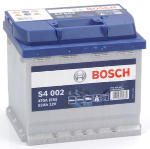 Bosch Auto accu S4002 - 52Ah - 47A - voor voertuigen zonder start-stopsysteem S4002