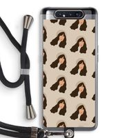 Bonjour mon amour: Samsung Galaxy A80 Transparant Hoesje met koord