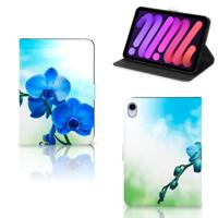 iPad Mini 6 (2021) Tablet Cover Orchidee Blauw - Cadeau voor je Moeder