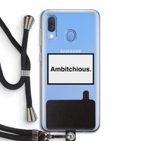 Ambitchious: Samsung Galaxy A40 Transparant Hoesje met koord