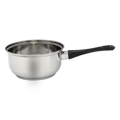 Steelpan - RVS - D16 cm - bakeliet handgreep - sauspan/juspan - 1L