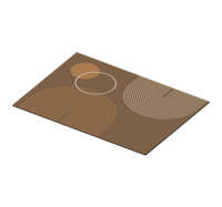 Moderne placemats Warme geometrische bogen