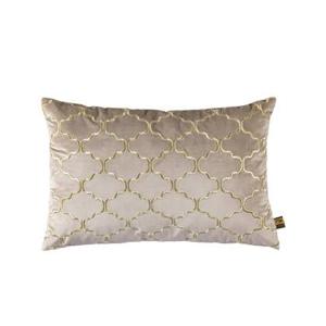 PTMD Lizze Sierkussen - 60x3x40 cm - Fluweel - Beige