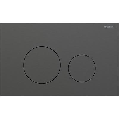 Geberit Drukplaat Sigma 40, 2-toets Round RVS Zwart Chroom