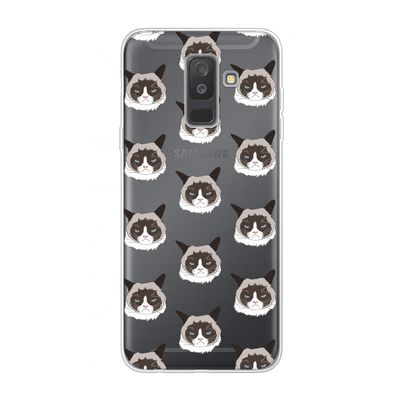 It's a Purrr Case: Samsung Galaxy A6 Plus (2018) Transparant Hoesje
