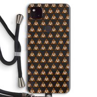 Poop emoji: Pixel 4a 5G Transparant Hoesje met koord
