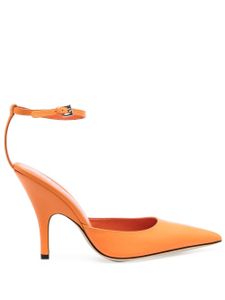 BY FAR escarpins 70 mm à bride cheville - Orange