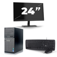 Dell Optiplex 790 Desktop - Intel Core i7-2e Generatie - 16GB RAM - 256GB SSD - Windows 10 + 1x 24 inch Monitor