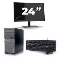 Dell Optiplex 790 Desktop - Intel Core i3-2e Generatie - 8GB RAM - 120GB SSD - Windows 10 + 1x 24 inch Monitor