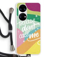 Don't call: Huawei P50 Transparant Hoesje met koord
